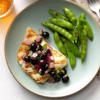 Grilled Halibut with Blueberry Salsa image