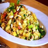 Chopped Apple Salad with Toasted Walnuts, Blue Cheese and Pomegranate Vinaigrette image