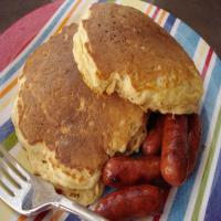 Oatmeal-Buttermilk Pancakes image