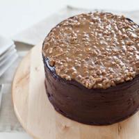 Chocolate Cake w/ Praline Frosting & Bourbon Glaze image