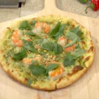 Grilled Shrimp and Cilantro Pesto Pizza image