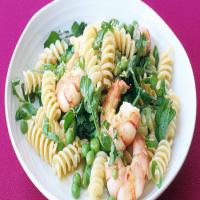 Fusilli with Shrimp and Peas image