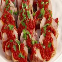 Roasted Pork With Smoky Red Pepper Sauce_image