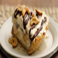 Cashew-Fudge-Caramel Ice Cream Pie image