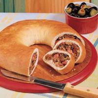 Sausage Cheese Olive Loaves image