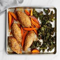 Deviled Chicken with Kale and Sweet Potatoes image