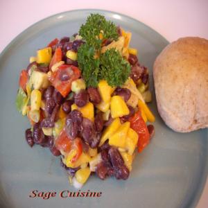 Black Bean,mango and Avocado Salsa Salad_image
