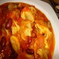 Kate's Spicy Sausage Tortellini Soup image