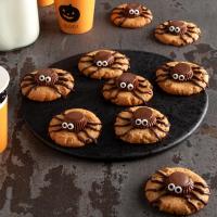 Halloween Peanut Spider Cookies image