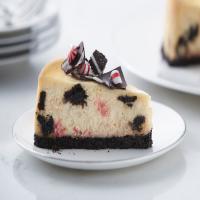 Peppermint Bark Cookies and Cream Cheesecake image