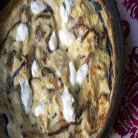 Caramelized Onion, Pancetta and Goat Cheese Frittata_image
