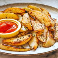 Lemon-Garlic Potato Wedges_image