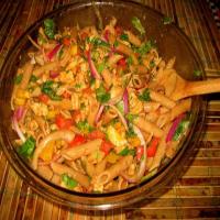 Penne Pasta, Chicken, Spinach, Tomatoes with Balsamic Vinaigrette_image