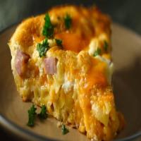 Macaroni and Cheese Ham Pie_image