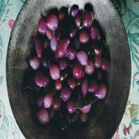 Glazed Pearl Onions and Grapes image
