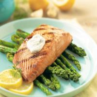 Grilled Salmon with Lemon-Dill Sauce image