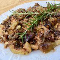 Fresh Figs and Chicken Thighs in Shallot-Balsamic Reduction image