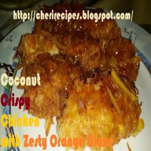 Coconut Crispy Chicken with Zesty Orange Glaze image