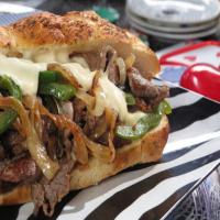 Philly Cheese Steak with Smoked Gruyere Sauce_image