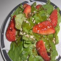 Strawberry Spinach Salad with Balsamic Vinaigrette image