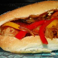 Dom's Sausages With Peppers and Onions_image
