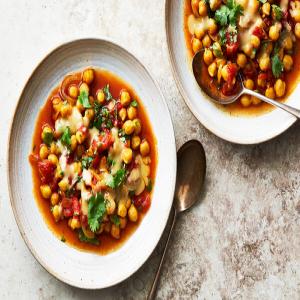 Instant Pot Tomato-Braised Chickpeas With Tahini_image