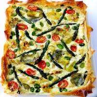 Spring Vegetable Ricotta Tart with Phyllo_image
