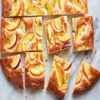 Peach Focaccia With Thyme image