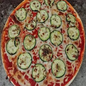 Dairy-Free Cauliflower Pizza Crust and Zucchini-Roni Topping_image