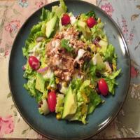 BBQ Chicken Salad With Creamy BBQ Cilantro Lime Dressing image