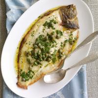 Grilled Whole Sole with Lemon and Caper Butter Recipe_image