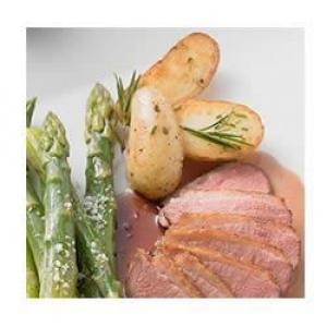Roasted Asparagus and Fingerling Potatoes with Rosemary Infused Olive Oil_image