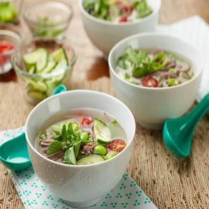 Gingered Chicken Soup with Soba and Vegetables image
