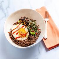 Teriyaki Mushroom and Egg Noodle Bowls image
