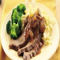 Slow-Cooker Brisket with Chunky Mustard BBQ Sauce image