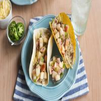 Slow-Cooker Cider-Braised Chicken Tacos with Apple Jalapeño Salsa_image