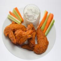 Chili Wings with Blue Cheese Ranch Dipping Sauce image