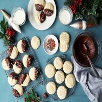 Chocolate Dipped Shortbread Cookies image
