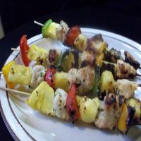 Coconut Chicken and Pineapple Skewers image