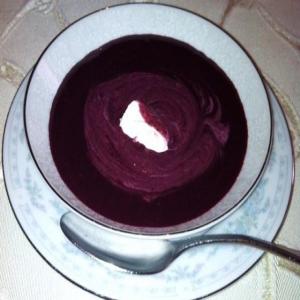 Luscious Cold Blueberry Soup_image