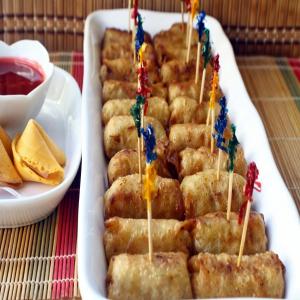 Miniature Chicken Eggroll Appetizers_image