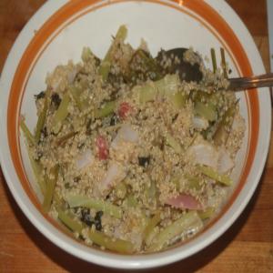 Quinoa With Gooseberry, Rhubarb, Fennel and Turnip_image