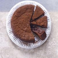 Sunken drunken chocolate cake image