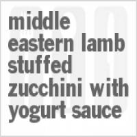 Middle Eastern Lamb-Stuffed Zucchini with Yogurt Sauce_image