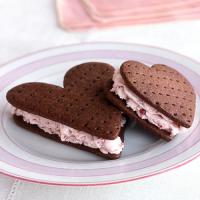 Chocolate Strawberry Ice Cream Sandwiches image