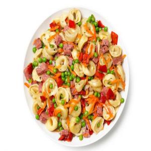Pasta Salad With Salami, Carrots, Peas and Roasted Red Peppers Recipe - (4/5) image