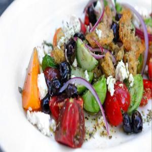Greek Salad with Croutons image