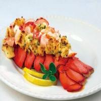 Baked Stuffed Lobster Tail on a Cedar Plank Recipe - (4.2/5) image