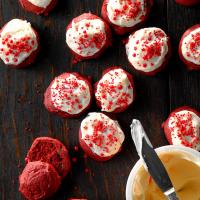 Frosted Red Velvet Cookies image