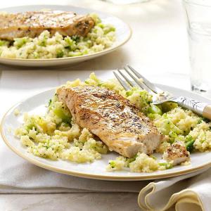 Balsamic Chicken with Broccoli Couscous_image